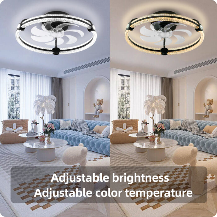 IoTPenguin Bladeless Ceiling Fan with Light and Bluetooth Speaker - Image 3