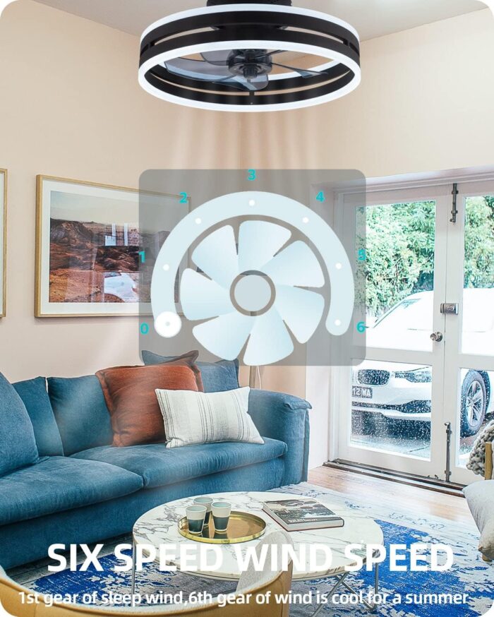 IoTPenguin Bladeless ceiling fan with Light and Bluetooth Speaker - Image 6